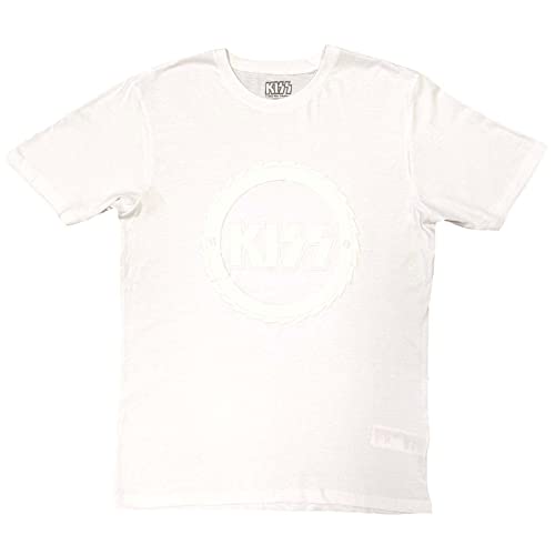 T-shirt Kiss Buzzsaw blanc pour raviver la nostalgie des légendes du rock