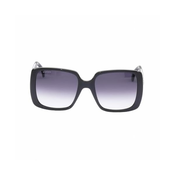 Gucci Casual Round Sunglasses, Black-Black-Grey, 56 - Image 2