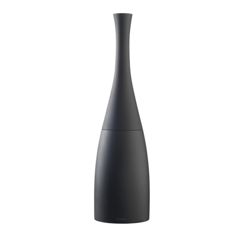 Cosmic SAKU Escobilla de Baño Minimalista de Estilo Nordico Fabricada en Plástico y Resina. Escobillero de Suelo para WC en Color Negro Mate