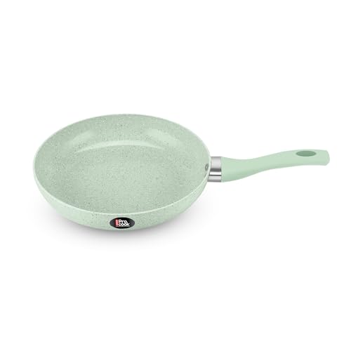 Image of MILTON Pro cook Induction Cookware & Gas Stove Friendly Non-Stick Fry Pan 20 cm | KFCC South Korean Ceramic | PFOA & PFAS Free | Healthy Low-Oil Cooking | Soft-Touch Handle | 2 Year Warranty | Green