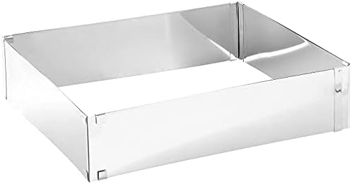 Verstellbarer Backrahmen Rechteckig - 304 Edelstahl Kuchenform 28x18x5cm