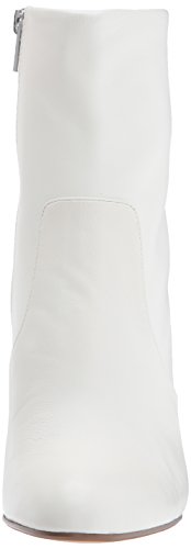 Steve Madden Women's Editor Ankle Boot, White Leather, 9 M Us #TOP1