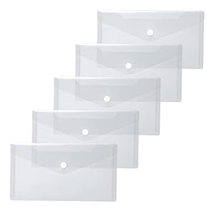 HERMA 20032 Dokumententaschen DIN lang, 5 Stück