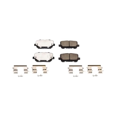 Image of PowerStop Rear Brake Pads for Dodge Charger 2014-23 - Z17 Ceramic Brake Pads with Installation Hardware, 17-1766