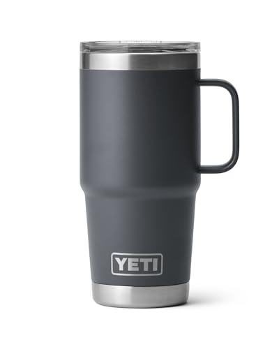 Image of YETI Rambler 20 oz Travel Mug, Stainless Steel, Vacuum Insulated with Stronghold Lid
