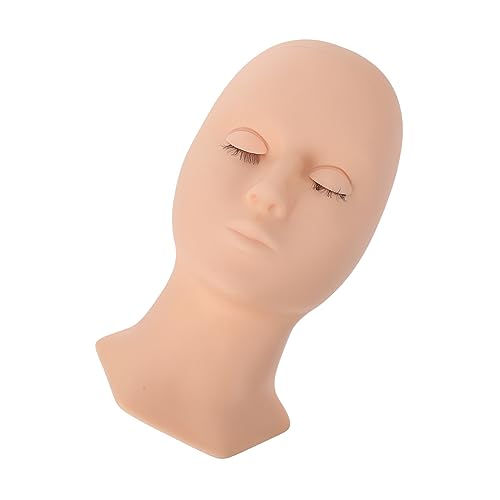 FOMIYES 1 Pc Enseñanza De Pestañas De Cabeza Humana. Peine De Sello Individuos Maniquí De Extensión De Pestañas Limpiador Pestañas Postizas Magnéticas Individual Rosa Gel De Sílice