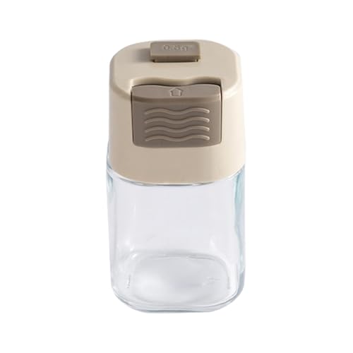 Tarros de especias: botes de especias, botes de sal, resistente al polvo, a prueba de humedad, botella cuantitativa de especias de cristal para azúcar, especias, pimienta negra