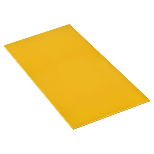 Image of MECCANIXITY PMMA Acrylic Sheets Colored Non Transparent 12 x 6 Inch Yellow for Glass, DIY, Painting, Art Craft