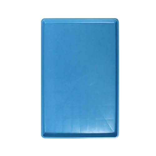 猫、犬、その他のペットのためのペットケージ箱交換トレイフードマット ブルー 縮れたエッジ73.5cm*45cm*3.2cm