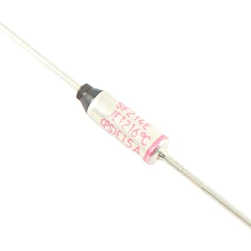 Fusible thermique 216 degrés TF coupe 15A avec connexions axiales SF214E