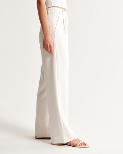 Image of FNOCKS Women's High-Waist Pleated Wide-Leg Trousers