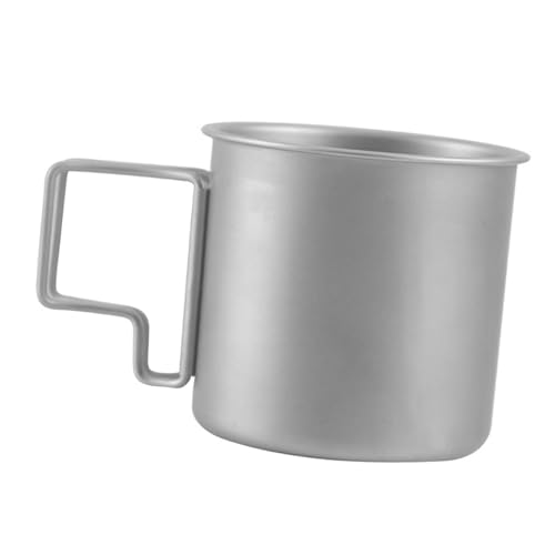 Image of CALANDIS Camping Cup with Foldable Handle Titanium Cup for Backpacking Tour Picnic | Camping Cookware | Camping Cooking Supplies | Camping & Hiking | Outdoor Sports | Sporting Goods