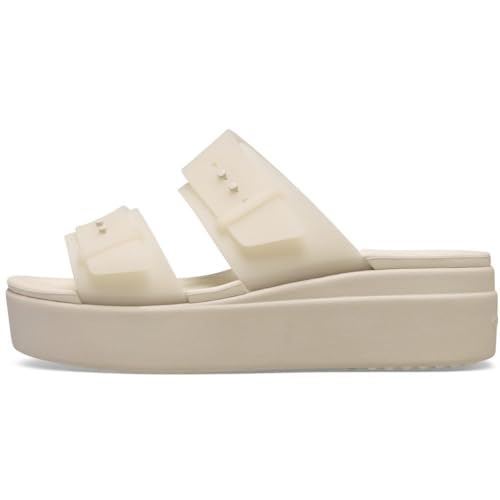 Image of Crocs Women's Brooklyn Buckle Low Wedges
