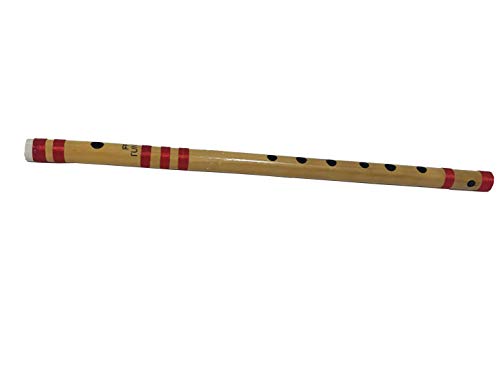 Gavya, Bamboo Bansuri Flute FF Key 8 Holes Fipple Woodwind Clarinet Bamboo Quena Flute Indian Musical Instrument Krishna Flute Birthday Gift Mens Women Kids Size- 20inch inch