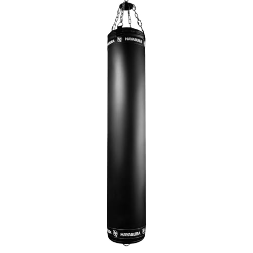 Hayabusa Muay Thai Heavy Bag Pre-Filled Design and Specialized Hanging System - Black