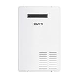 Fogatti Tankless Water Heater Propane On Demand Water Heater Outdoor, Instant Hot Water Heater For 3-4 Persons Whole House, 4.5 GPM, 180,000 BTU, 120V AC, White