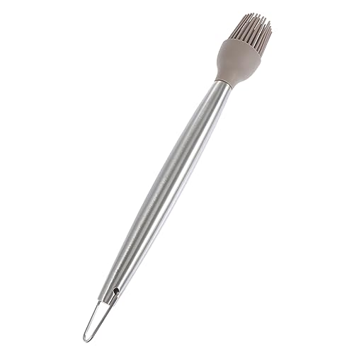Toddmomy 1 Pieza cepillo de aceite silicio parrilla hilván accesorios cocinita cepillo para freír aceite herramienta de cepillo de barbacoa cepillo para rociar gel de sílice Silver