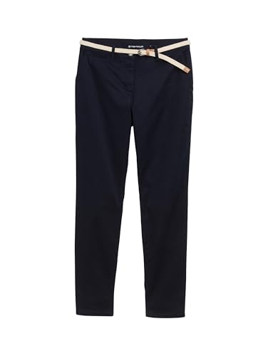 Tom Tailor Cropped Straight Leg Hose, Blue Navy minimal, 42/28 – Ansicht 4