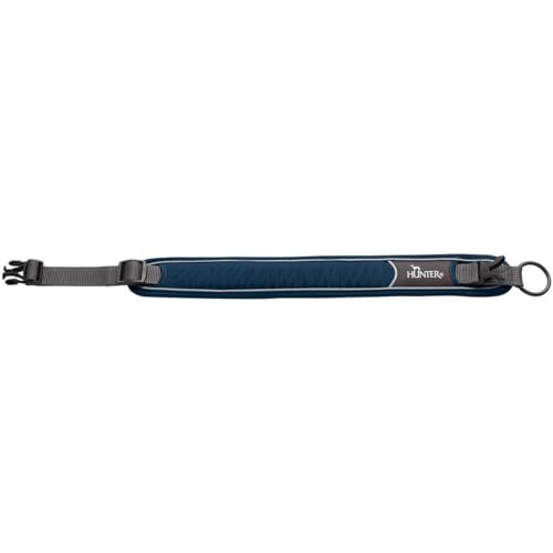 HUNTER DIVO Hundehalsung, Nylon, S, dunkelblau/grau