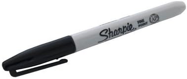 (Ungimmicked) punta fina Sharpi e (negro) Caja de 12 por Murphy's Magic Supplies - Truco