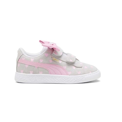 PUMA Kids Girls Suede Classic Lf Re-Bow V Slip On Sneakers Shoes Casual - Grey - Size 2 M