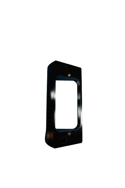 Image of Angled Doorbell Wedge Mount Bracket compatible with Aqara G4 G410 Smart Video Doorbell (Black, 35-Degree)