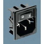 TE Connectivity/Corcom Brand, Power Entry Module EMI/RFI Filtered PL 3 POS 250VAC 15A Switch ST 1 Port (10 Items)