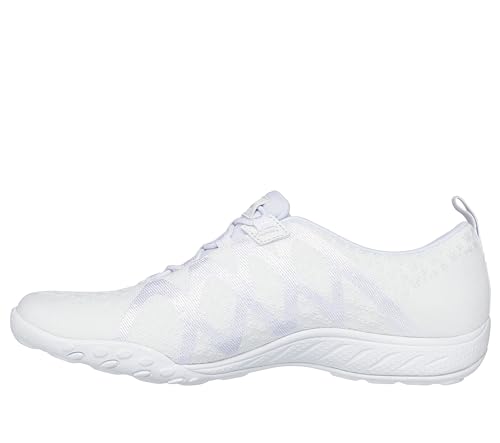 Skechers Modern Comfort Women's Women's Breathe Easy-Infi Knity Sneaker, White, 52