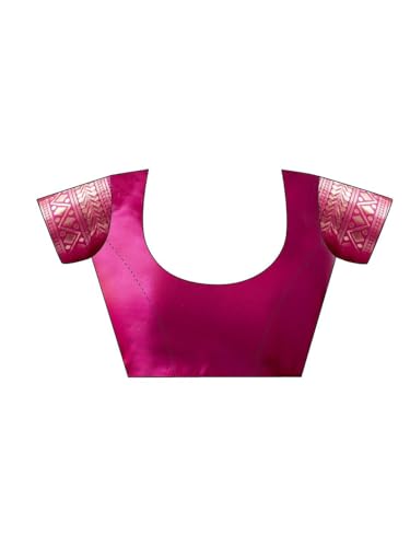 Image of Women's Banarasi Saree Pure Kanjivaram Silk Saree Soft New Ladies Design Wear Pattu Sarees Cotton Party Sari Collections With Blouse Piece For Wedding Sadi, Pink