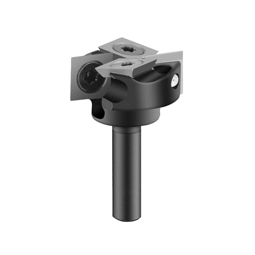 SpeTool CNC Spoilborad Surfaing Router Bit 1' Cutting Diameter 2+2 Flute with 1/4' Shank Router Planning Dado Cleaning Planer Bit