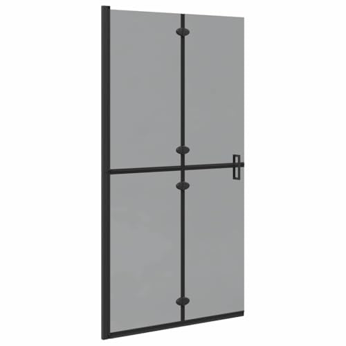 Walk-In - Mampara de ducha (aluminio y cristal templado, 100 x 6,5 x 190 cm, plegable, para baños interiores, moderno, con función de ahorro de espacio)