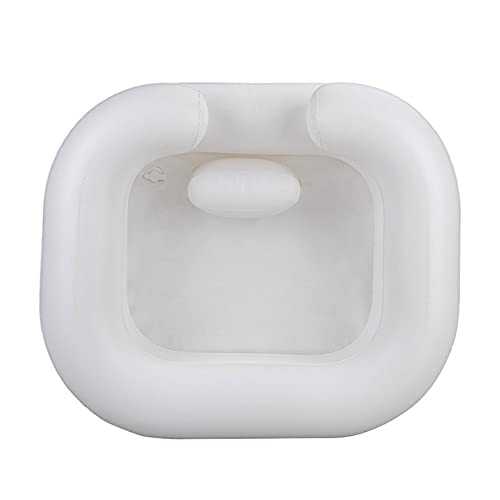 Bassin de lavage de cheveux gonflable en PVC avec oreiller de soutien