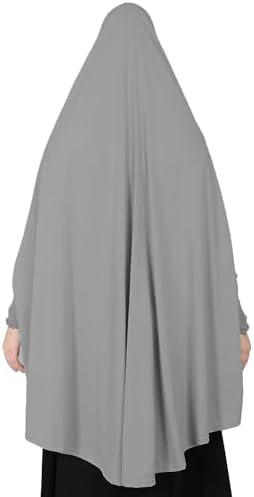ICW Women Stretchable Jersey Smoking Sleeve Jilbab Cum Prayer khimar Hijab (Free Size)