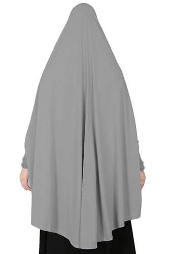ICW Women Stretchable Jersey Smoking Sleeve Jilbab Cum Prayer khimar Hijab (Free Size)