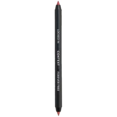 CONTEXT SKIN Dual Lip Pencil for Precision Lip Liner Application | Creamy Formula for Gorgeous Lips | Blendable Dual Ended Design in Locked In & Forever Free | Cruelty Free Makeup | 2 x 0.5g Cover
