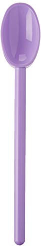 Image of Mercer Culinary Hell's Tools Hi-Heat Mixing Spoon, 12 Inch, Purple