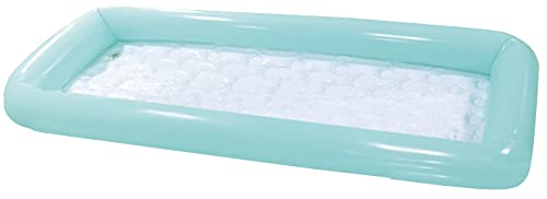 リブライト 東京ローソク ベランダロングプール 160×75×16cm 2気室 水抜き栓付き 最大水量:約62L ライトブルー、ホワイト 081847-WP00747