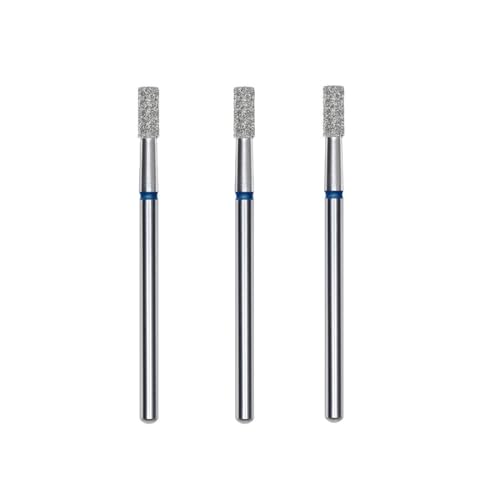 Staleks Pro Set Di 3 Frese Diamantate Per Unghie, 6 X 2,5 Mm. Forma Cilindro (Grana Media)