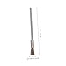 DECHOUS 10pcs Long Handle Wire Brush Detachable Steel Bristles for Cleaning Polishing and Removal Versatile Tool for Industrial and Household Use