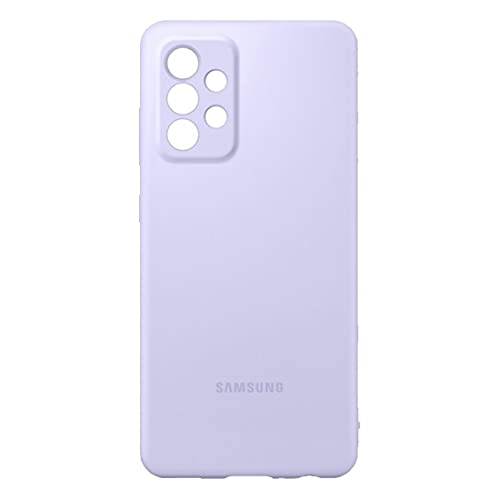 Coque silicone Galaxy A52 Samsung violette pour éviter les rayures et chutes de smartphone