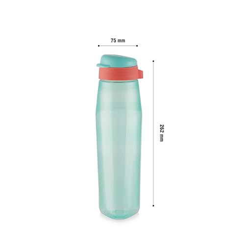Image of Mastercool BPA-Free Sipper Water Bottles Set of 3, 850ml, Multicolor | Leakproof Frosted Lightweight Fridge Bottles with Flip Lids for Gym, Office, School & Travel