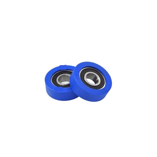 Poulie revêtue de caoutchouc 15mm x 48mm x 15mm avec roulement moulé polyuréthane