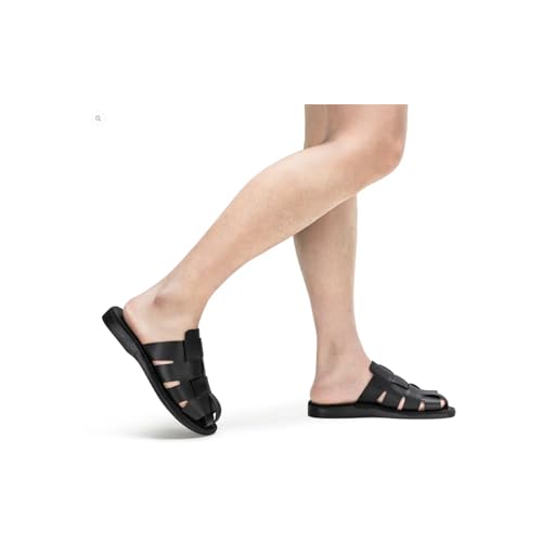 Sailor - Leather Braided Mule Slide - Men Sandals2