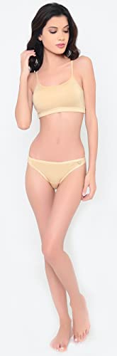 Image of Laavian Women's Modal, Elastane Non-padded Wire Free Beginners Bra