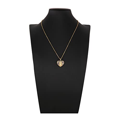 Hzman 14K Gold Plated Virgin Mary Necklace For Women Girls Religious Dainty Our Lady Of Guadalupe Love Heart Amulet Pendant Jewelry Gift #TOP1