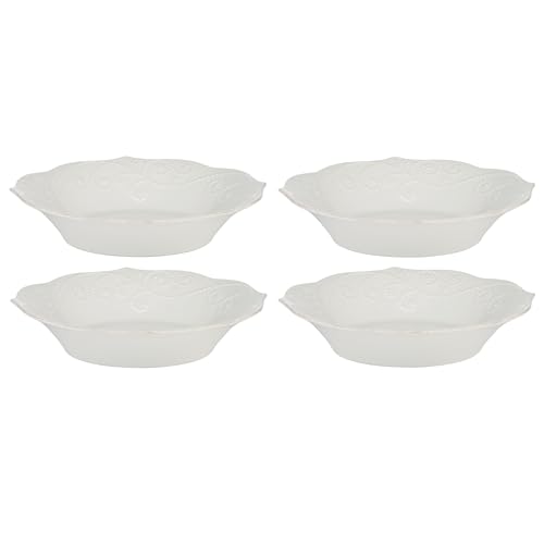 Image of Lenox 890951 French Perle 12-Piece Plate & Bowl Dinnerware Set White
