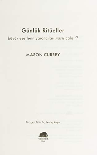 Gunluk Ritueller [Turkish] 6055029065 Book Cover