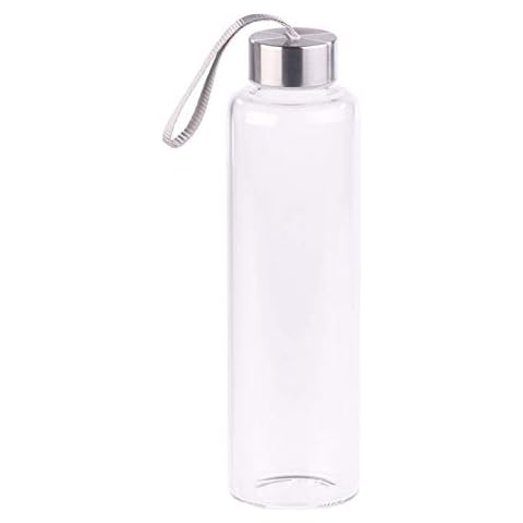 PEARL Wasserflasche: Trinkflasche aus Borosilikat-Glas Cover