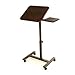 Produktbild Seville Classics Mobiler Stehpult mit Beistelltisch Laptoptisch, Metall, braun 66 x 40.6 x 101.6 cm