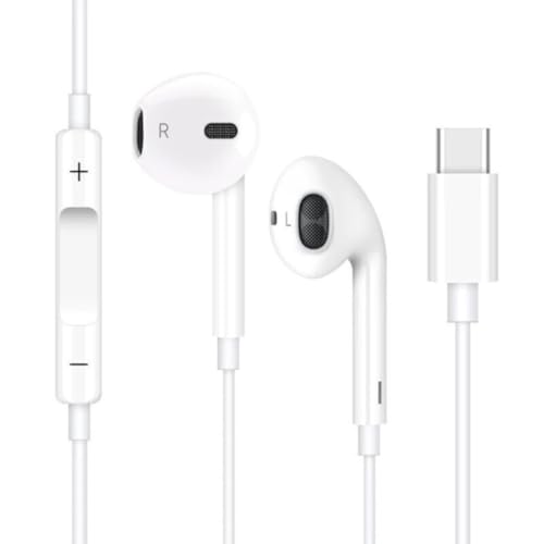 Loja Produto Fones de Ouvidos 16 Fones de ouvido tipo C compativel iPhone 15 15 Pro 15 Pro Max 16 ...